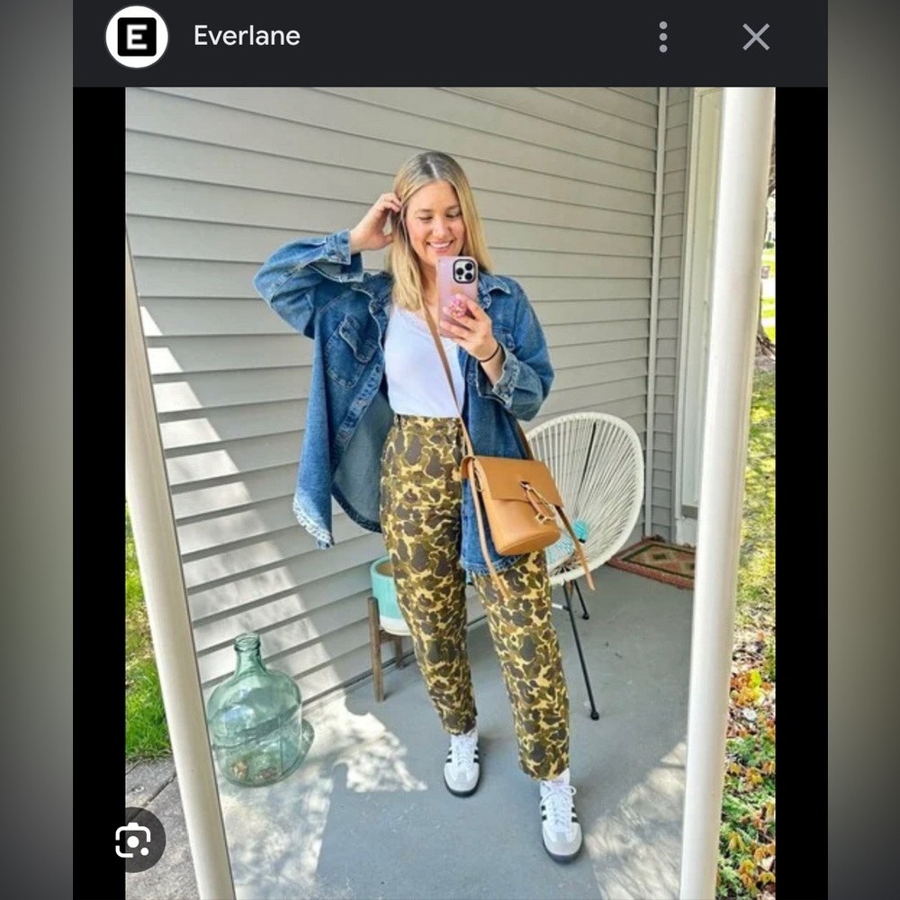Everlane Camo Utility Barrel Pant